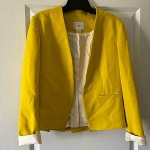 Loft chartreuse blazer excellent used condition!